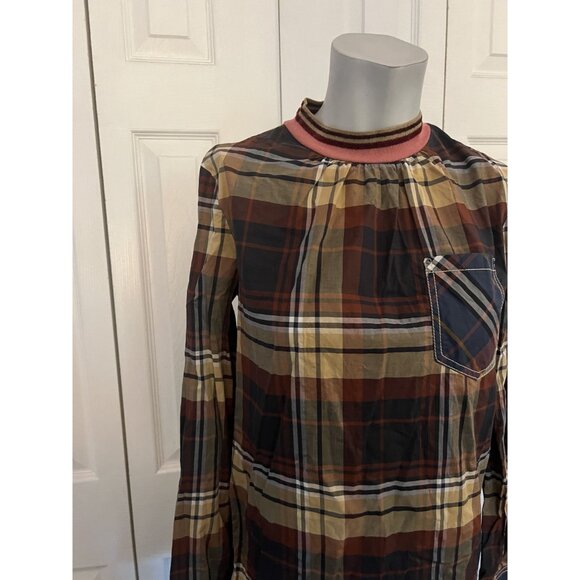 Land of Distraction Multicolor Flannel Pattern Print Shirt Size 2 - Picture 4 of 6